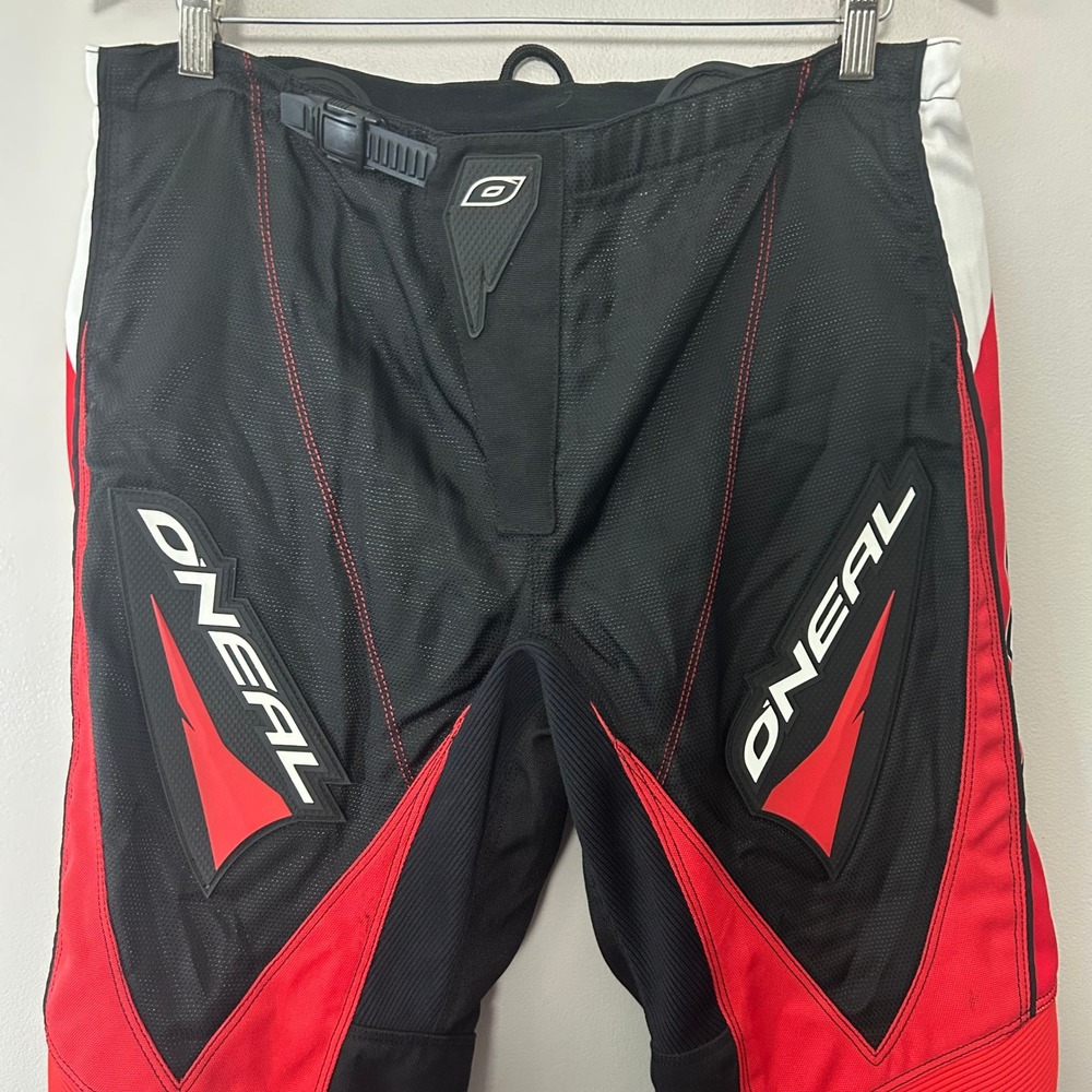 O'Neal Element Pants Motocross Men 36 Black Red Racing Gear Dirt Bike ATV Riding